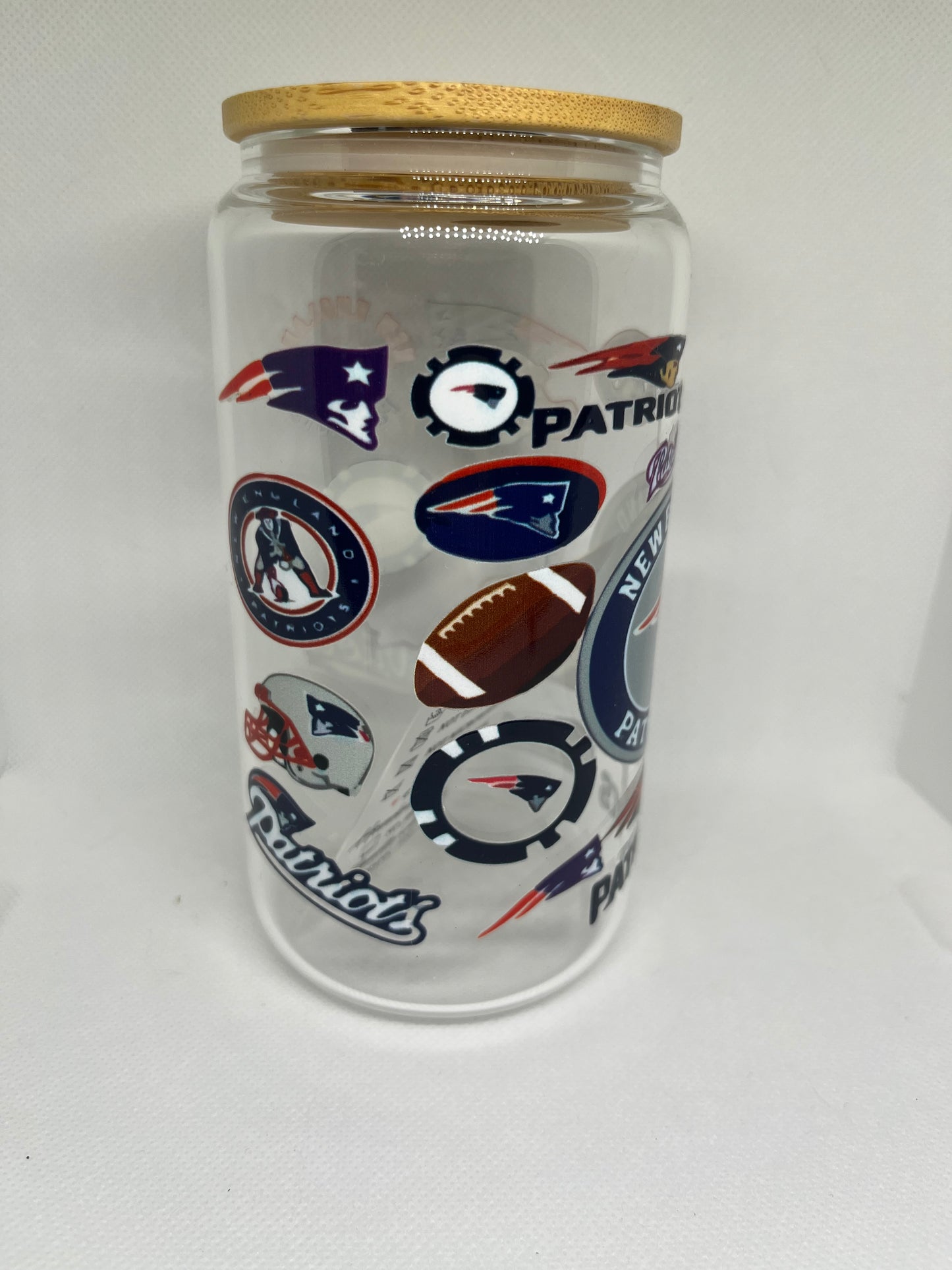 New England Patriots Glass Tumbler