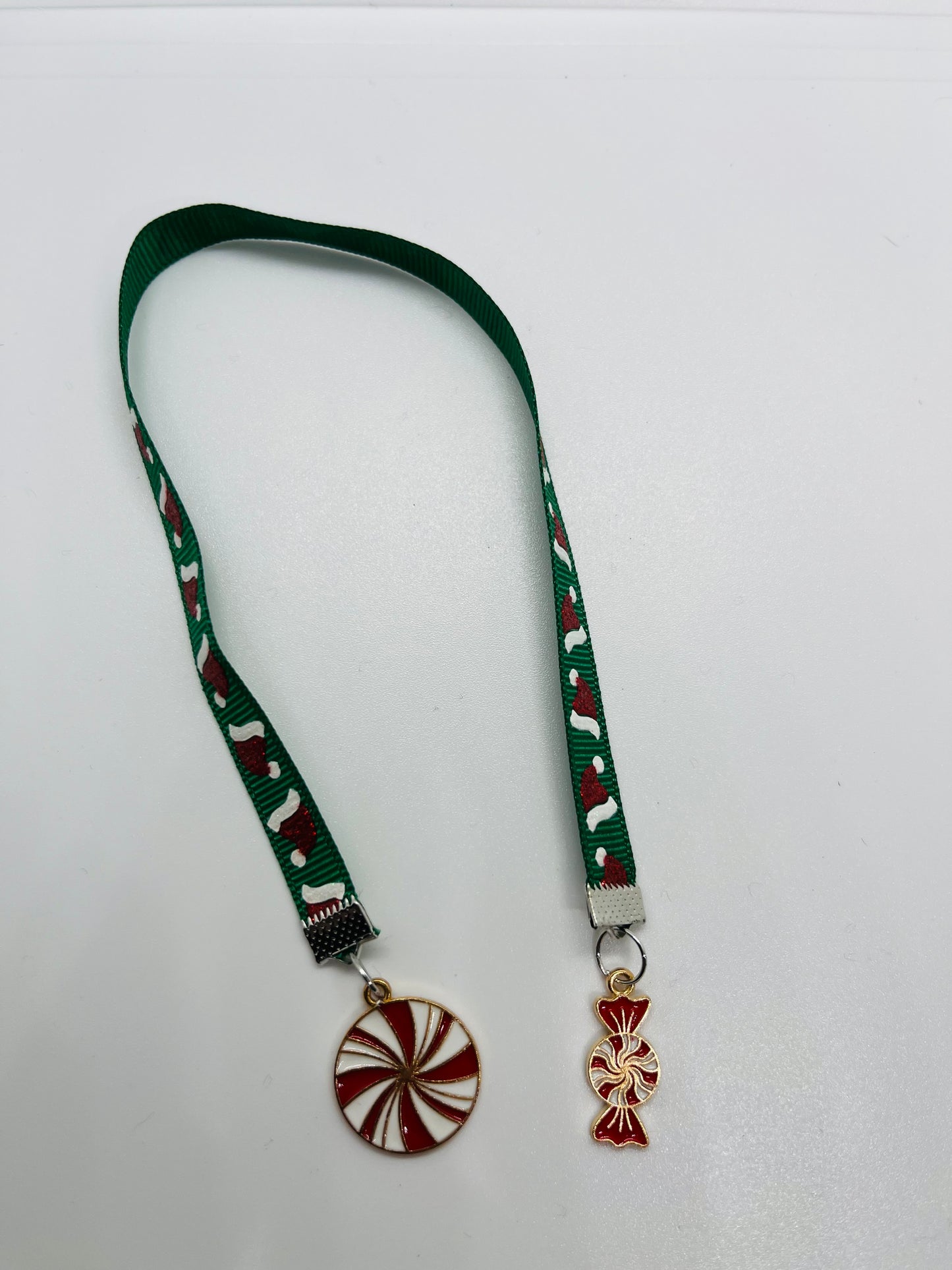 Peppermint Christmas Ribbon Bookmark