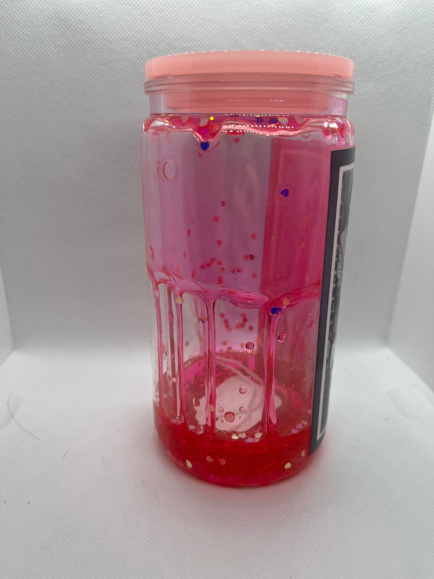 Pretty in Pink Plastic Tumbler – 16 oz