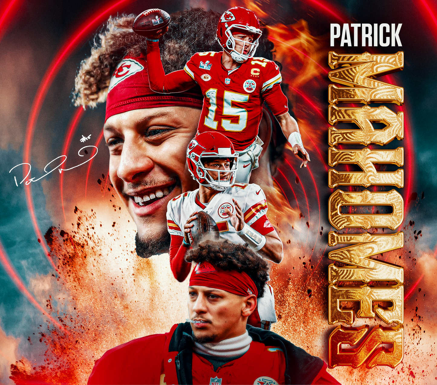 Patrick Mahomes Tumbler Decal