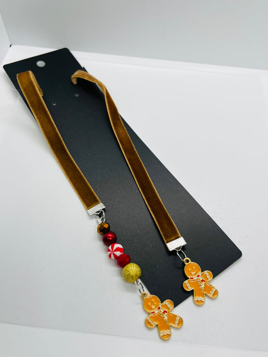 Gingerbread Holiday Ribbon Bookmark