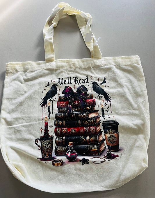 Well Read Witch Tote 📚🖤