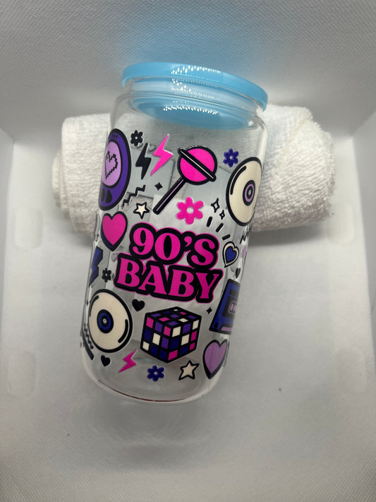 90’s Baby Glass Tumbler