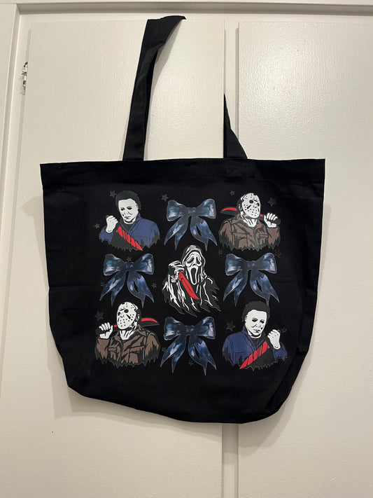 Slasher Icons Bow Tote Bag