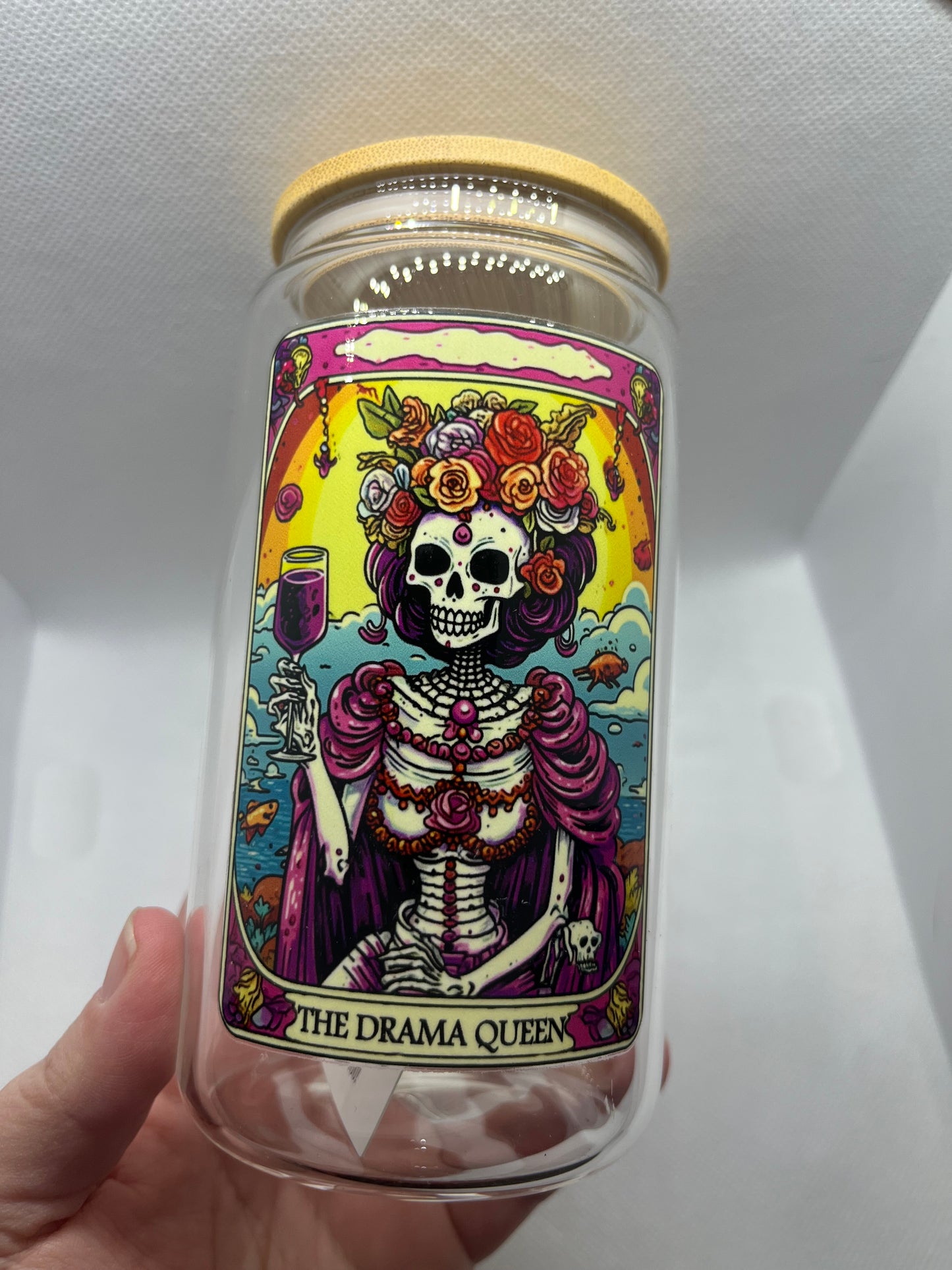 The Drama Queen Glass Tumbler