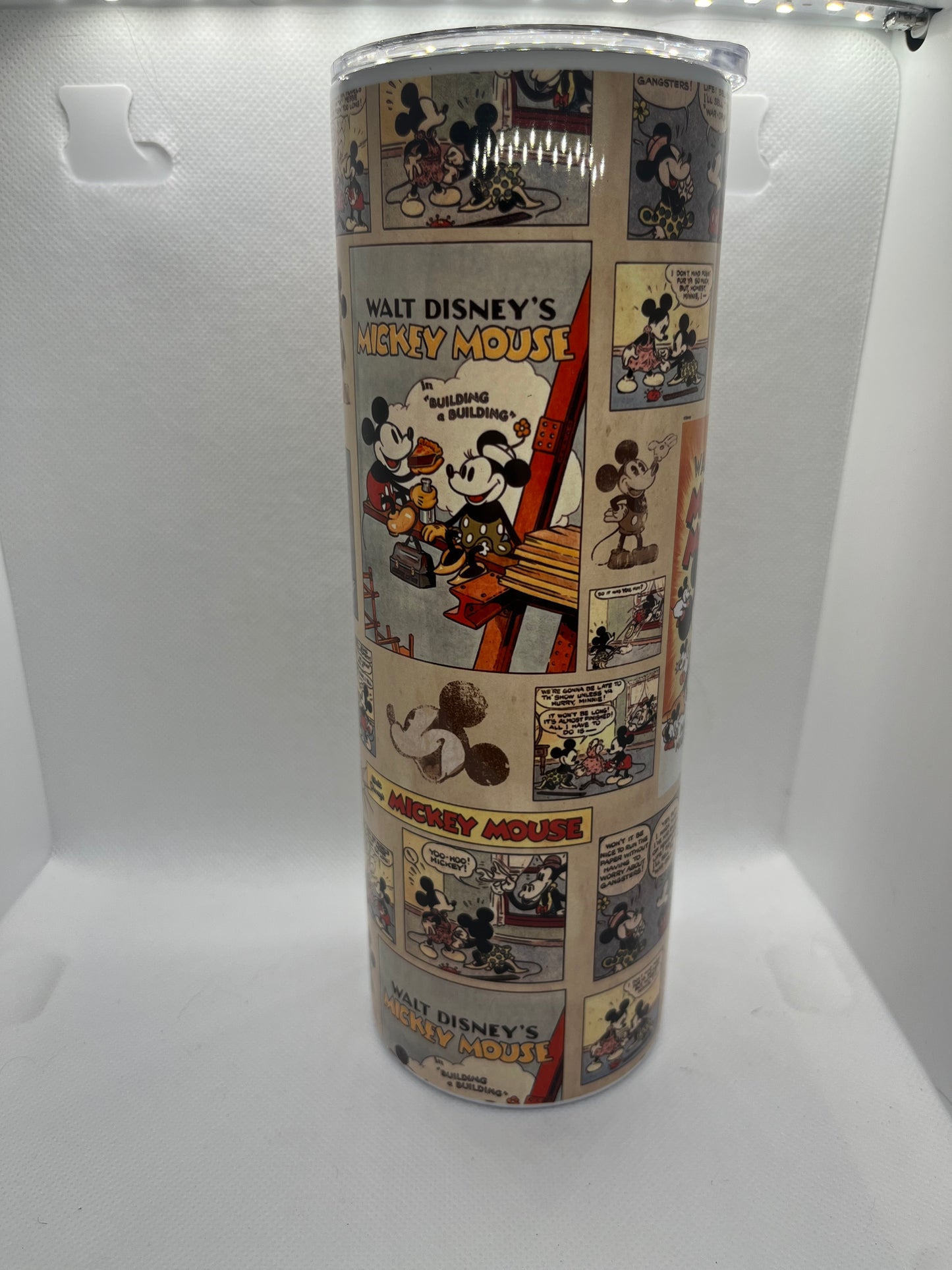 Vintage Mickey Mouse Comic Strip Tumbler