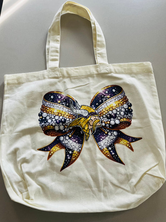 Vikings Bow Canvas Tote Bag