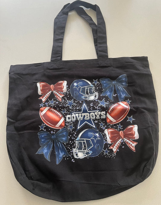 Cowboys Game Day Bow Tote