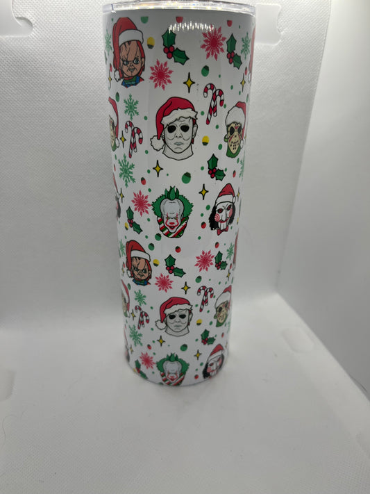 🎄 Holiday Horror Vibes Tumbler