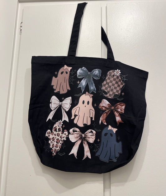Coquette Ghosts & Bows Tote Bag