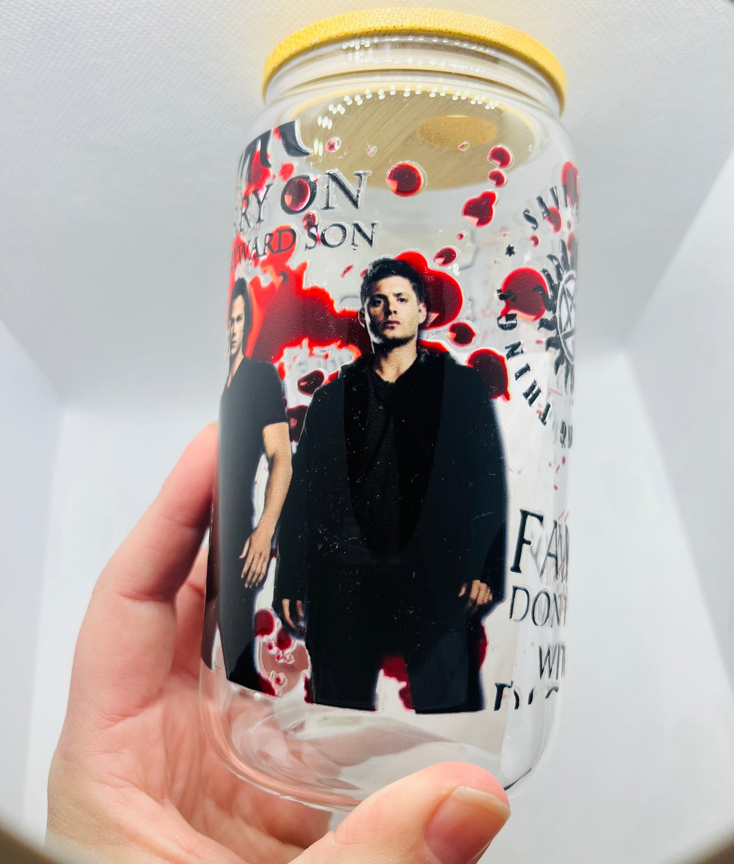 Carry On, My Wayward Son – Supernatural Glass Can Tumbler