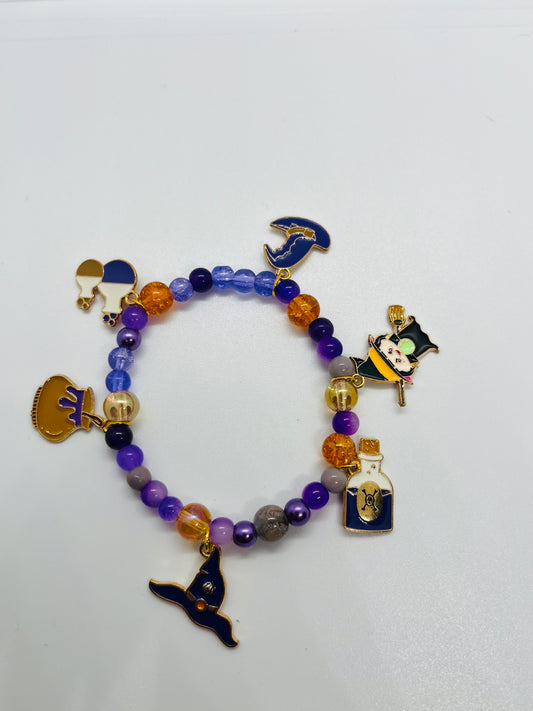 Witchy Potion & Spell Charm Stretch Bracelet