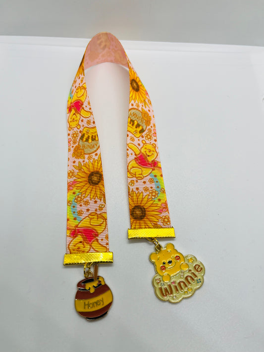 Sunflower Storybook Bear/Honey Ribbon Bookmark