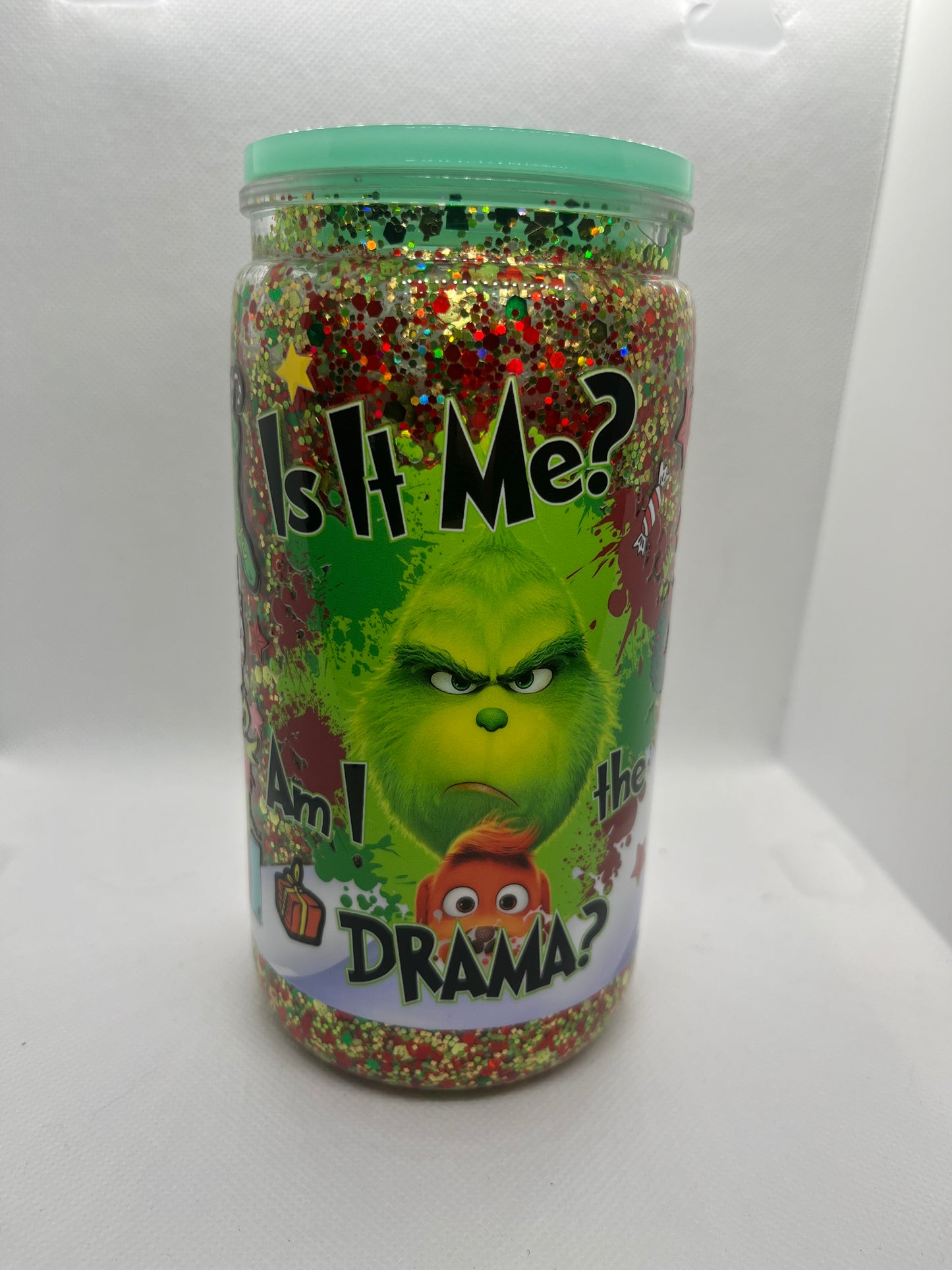 Holiday Attitude Glitter Snow Globe Tumbler – 16 oz