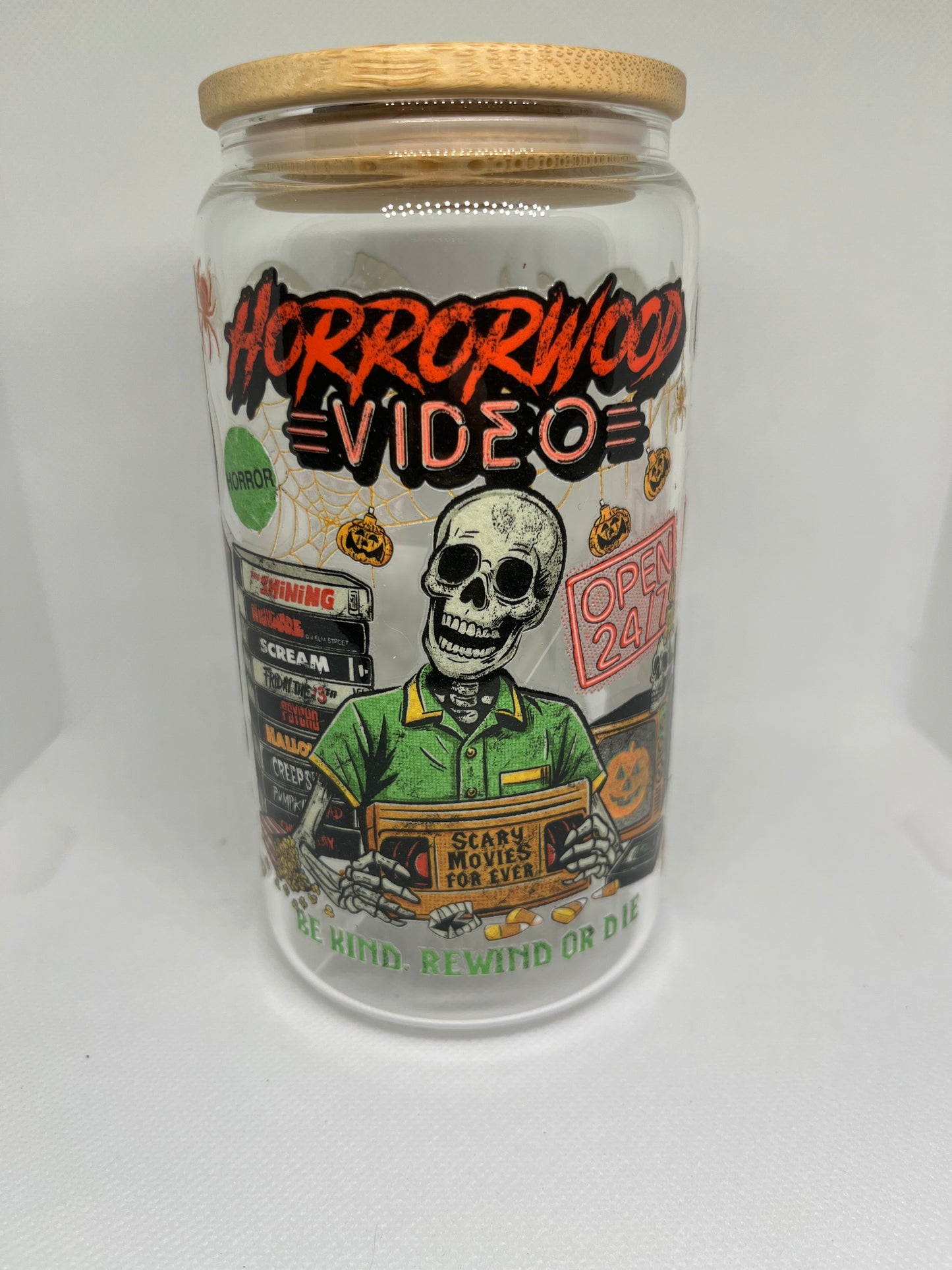 Horrorwood Video Glass Tumbler