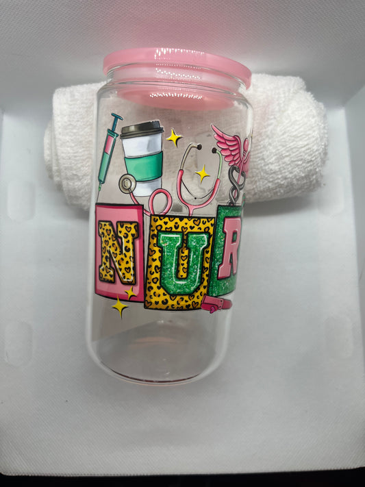 Nurse Glass Tumbler