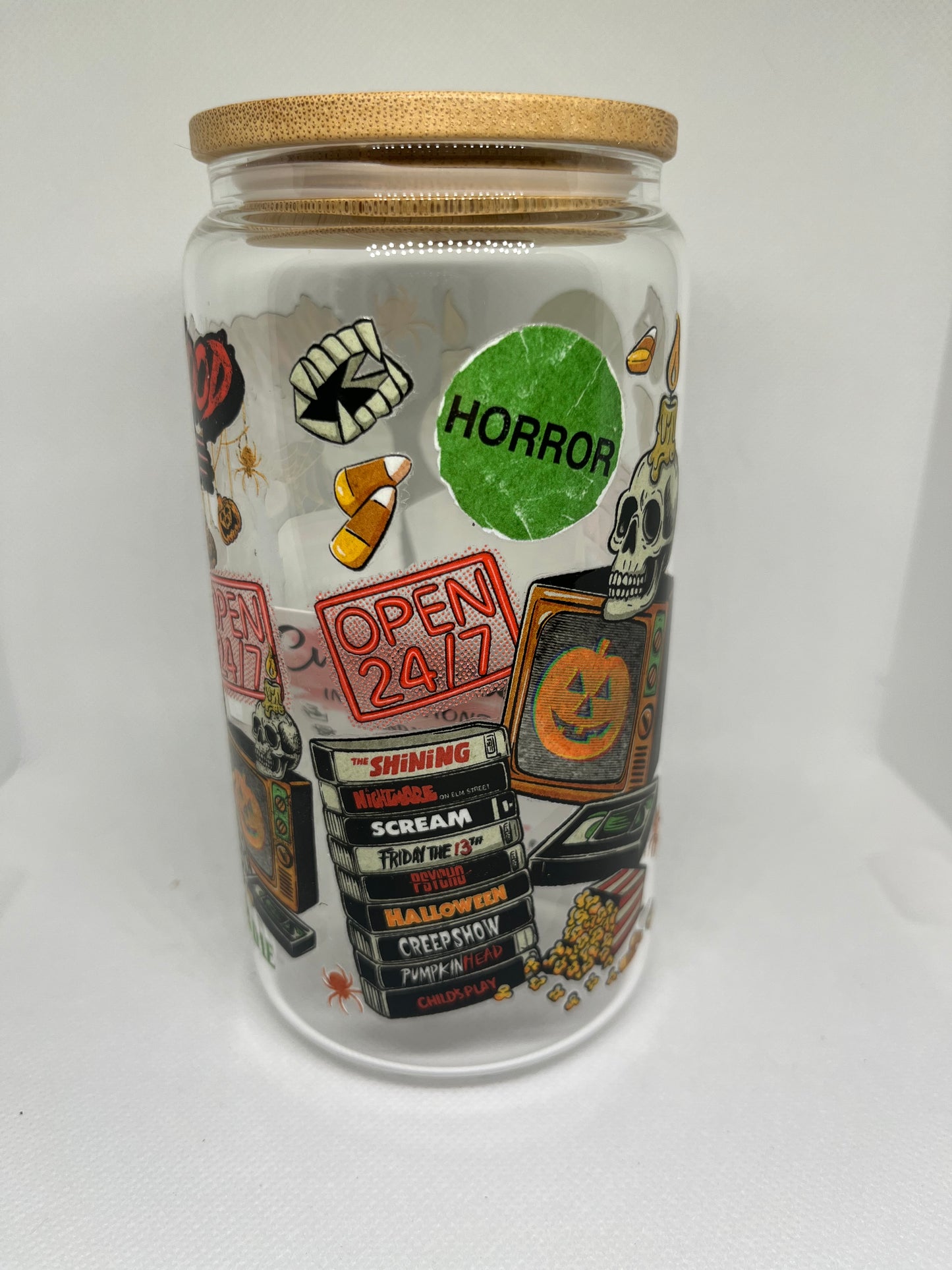 Horrorwood Video Glass Tumbler
