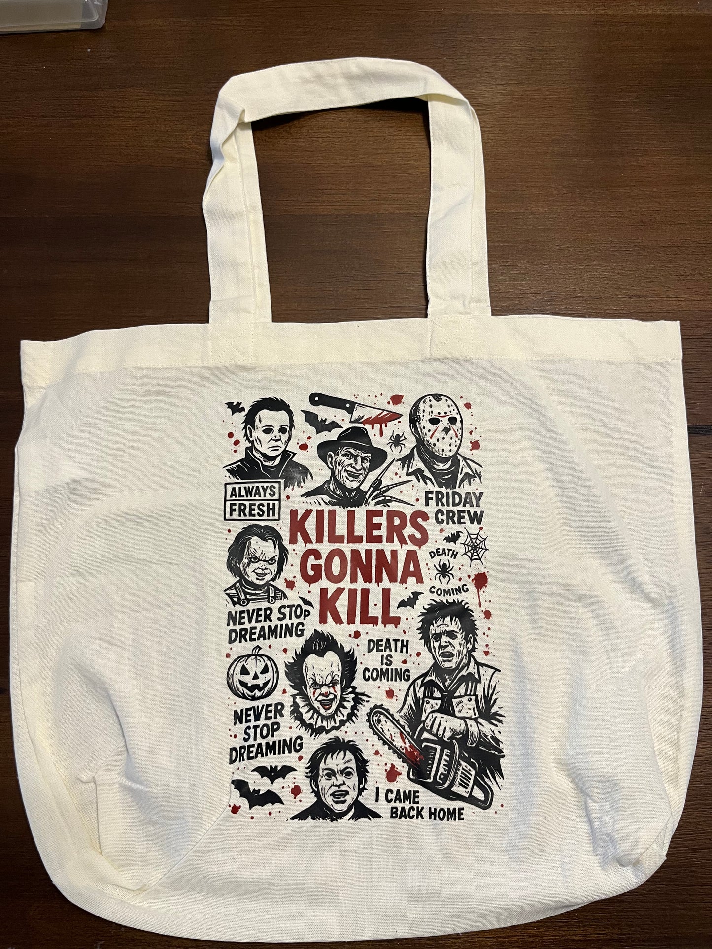 Killers Gonna Kill Tote Bag