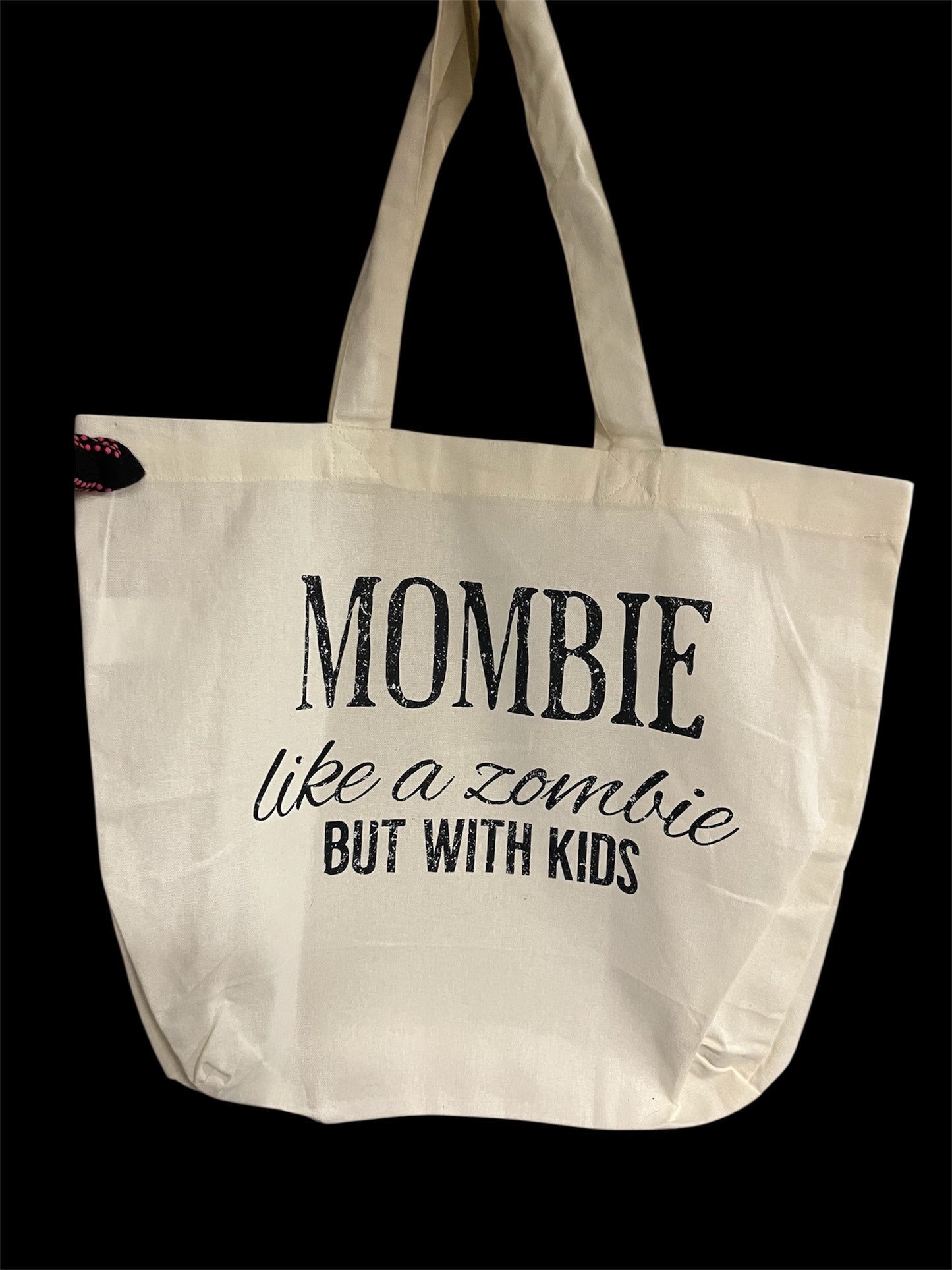Mombie Tote Bag | Skeleton Coffee Mom Canvas Tote