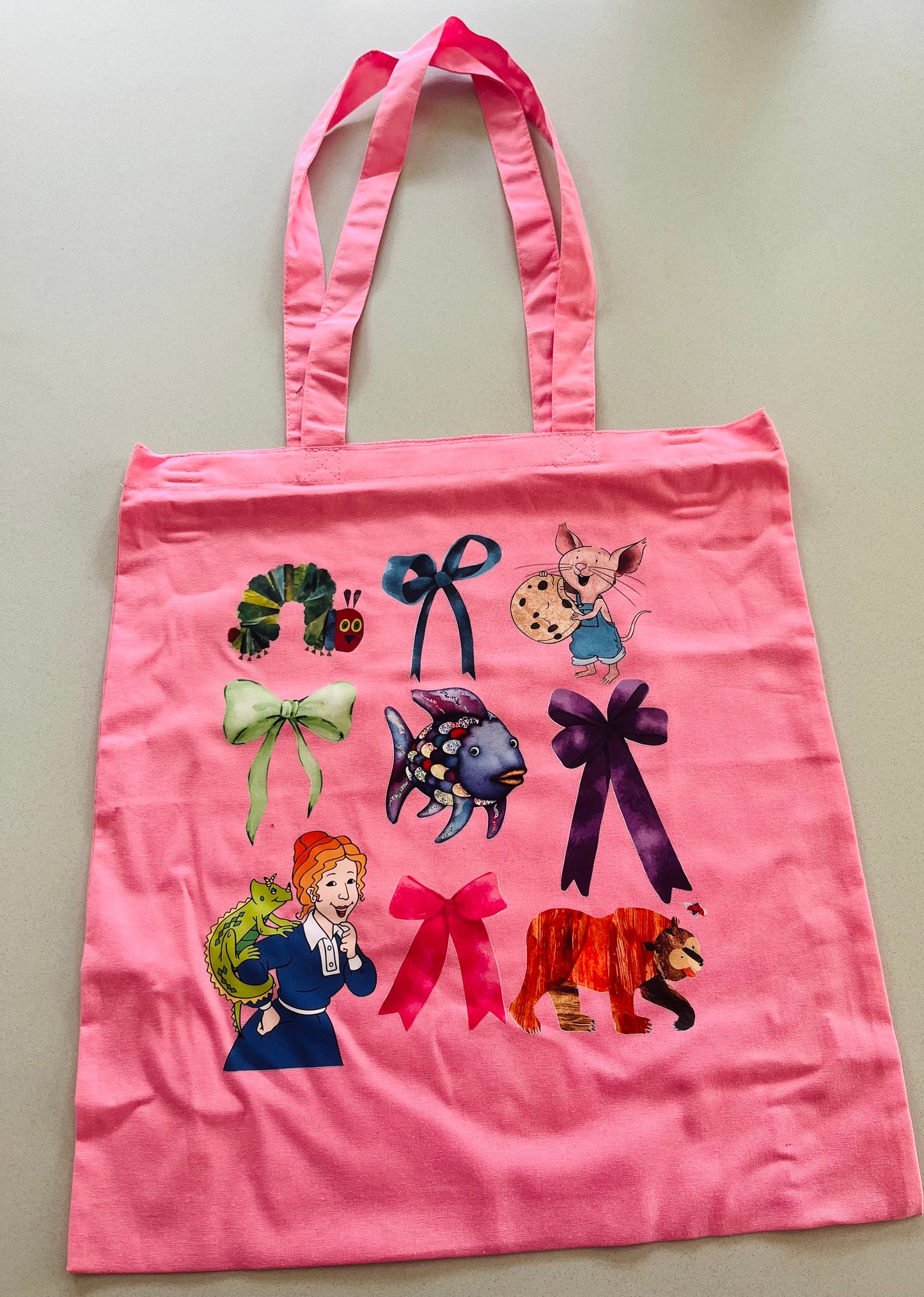 Pink Storybook Charm Tote