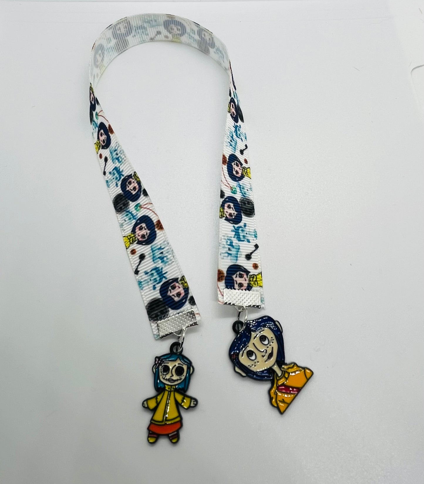 Whimsical Button-Eyed Girl Ribbon Bookmark