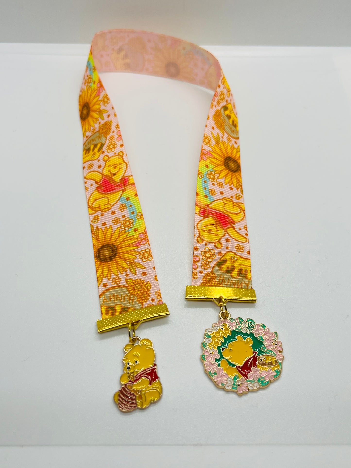 Sunflower Storybook Bear Ribbon Bookmark