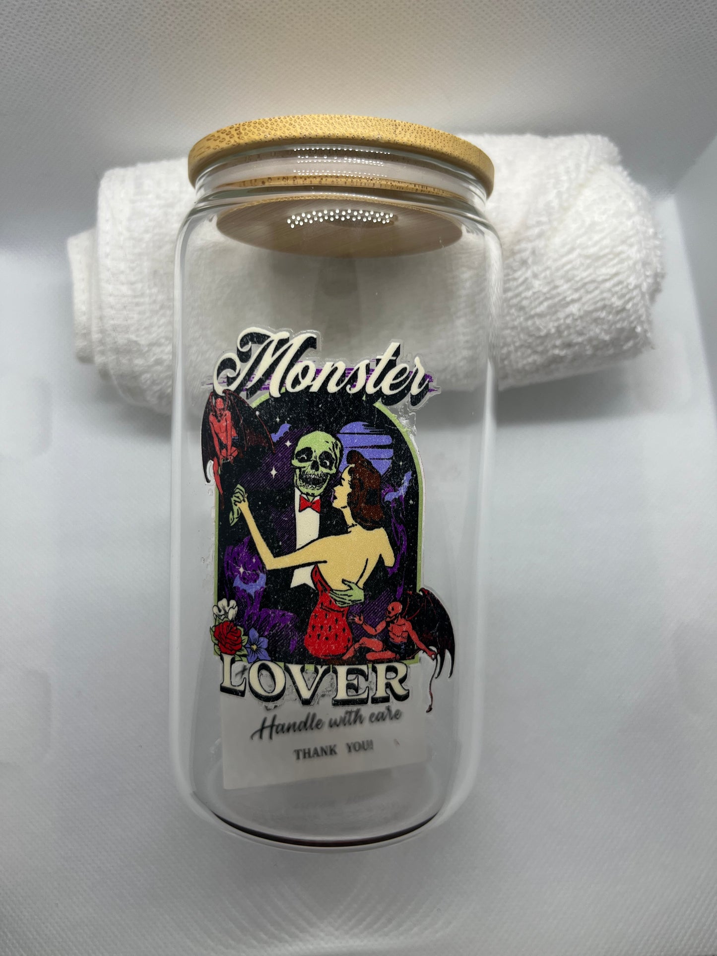 Monster Lover Glass Cup