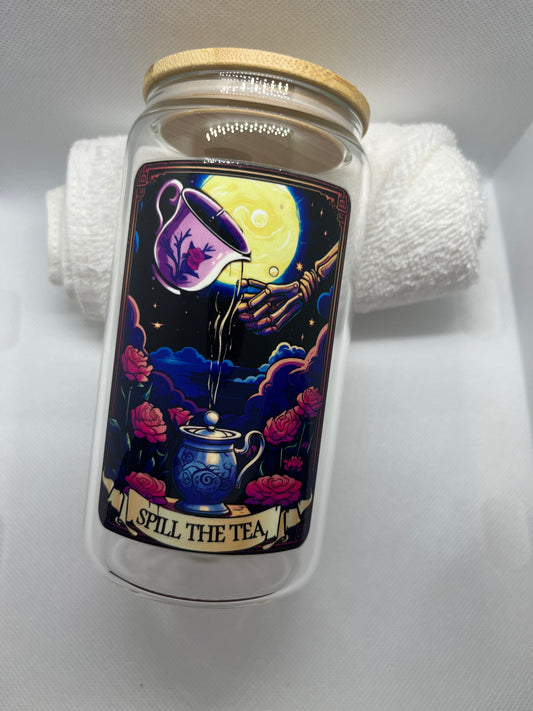 Spill The Tea Glass Cup