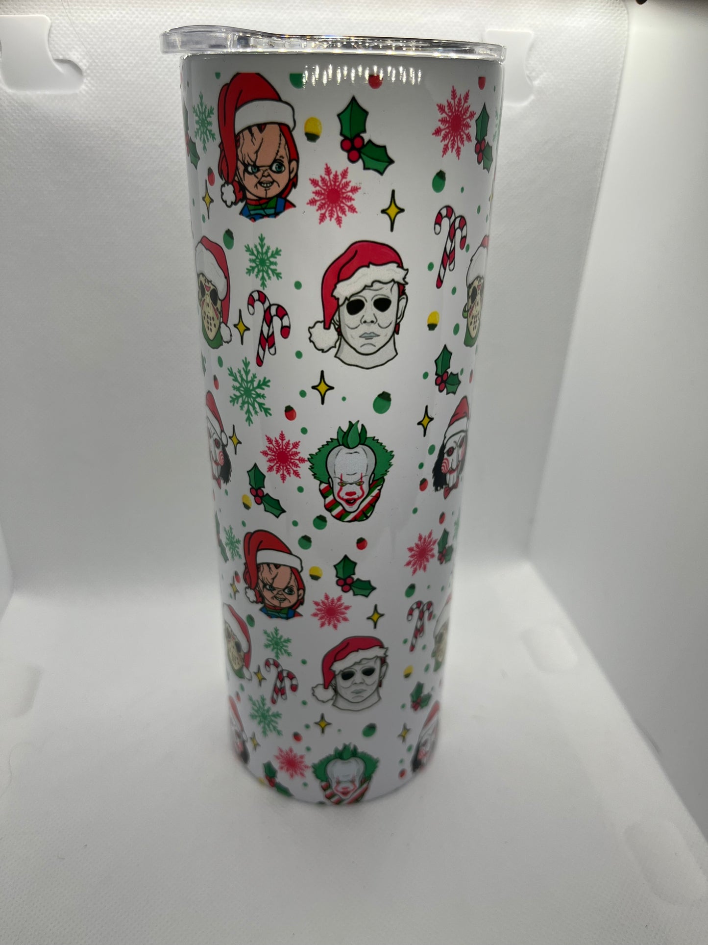 🎄 Holiday Horror Vibes Tumbler