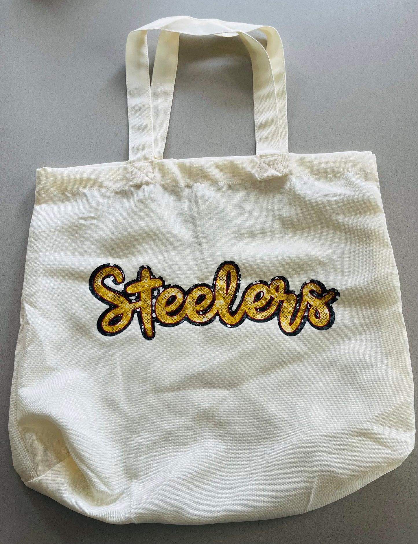 Steelers Rhinestone Bow Tote