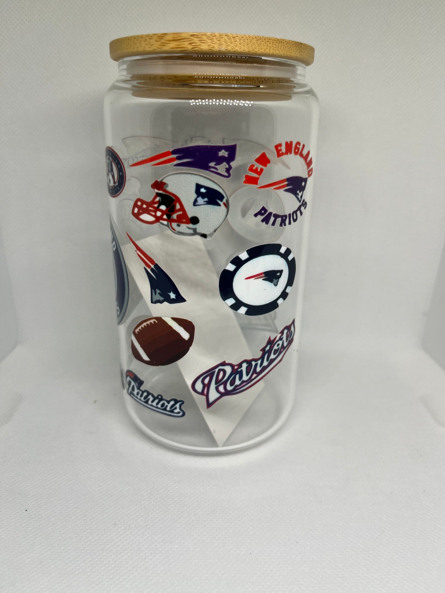 New England Patriots Glass Tumbler