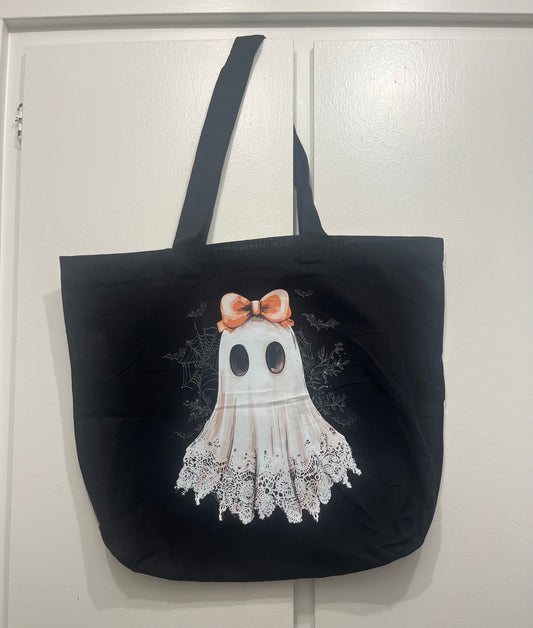 Cute Ghost Lace Tote Bag