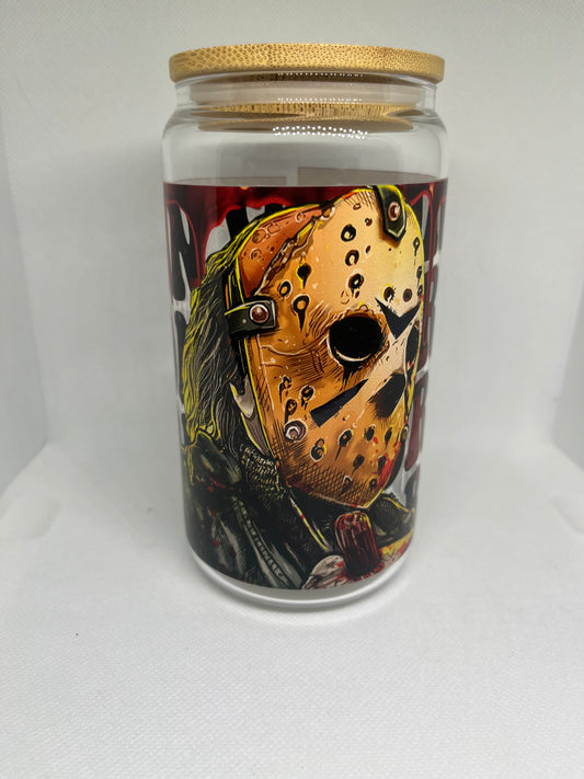 Jason Inspired Glass Tumbler